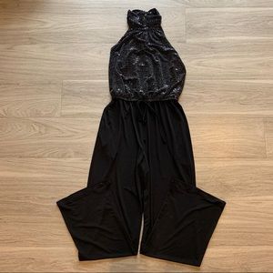 Nights Black Jumpsuit Size 4